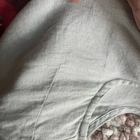 Not Perfect Linen ice blue porto top - Picture 4 of 4